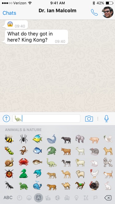 #DinosaurEmoji at What's App